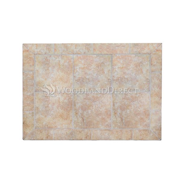 Heritage Rectangular Hearth Pad - Sand Stone