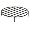 Black Steel Fire Ring Grate - 12"