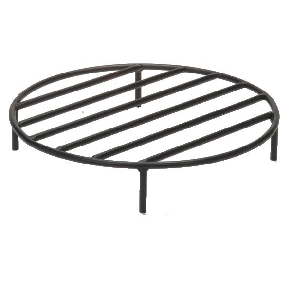 Black Steel Fire Ring Grate - 12"