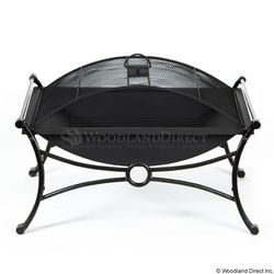 Rectangular Design Bronze & Black Fire Pit