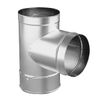 DuraBlack 6" Stainless Steel Tee with Clean Out Cap