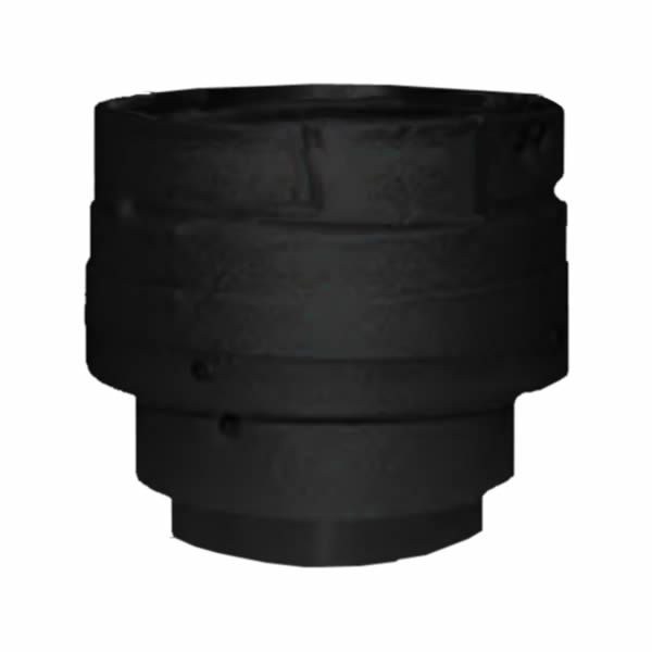 PelletVent Pro 3" Black Appliance Adapter/Increaser 3" to 4"