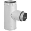 PelletVent Pro 4" Increaser Tee with Clean-Out Tee Cap