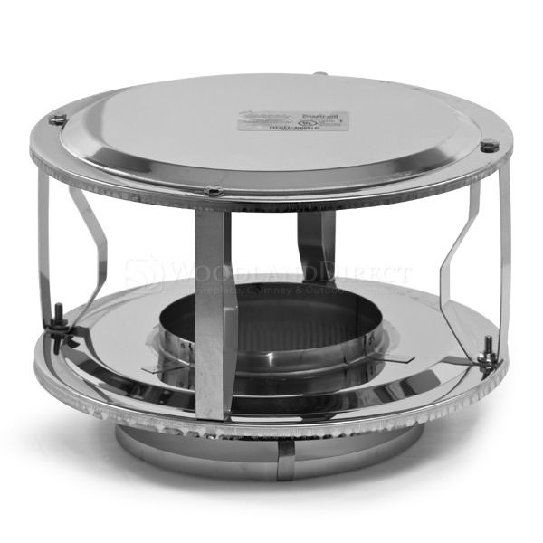 8" Diameter Champion Stainless Steel Wide-Open Rain Cap