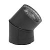 Metal-Fab 6" Double Wall Black Stove Pipe - 45° Elbow