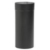 Metal-Fab 7" Single Wall Black Stove Pipe - 14" Slip Section