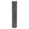 Metal-Fab 6" Single Wall Black Stove Pipe - 36-66"