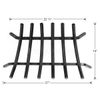 3/4" Steel 6-Bar Fireplace Grate - 27"