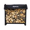 Woodhaven Black Firewood Rack - 3'