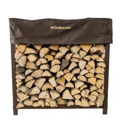 Woodhaven Brown Firewood Rack - 3'