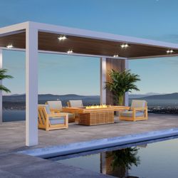 EcoSmart Fire Gin 90 Chat Height Gas Fire Pit Table