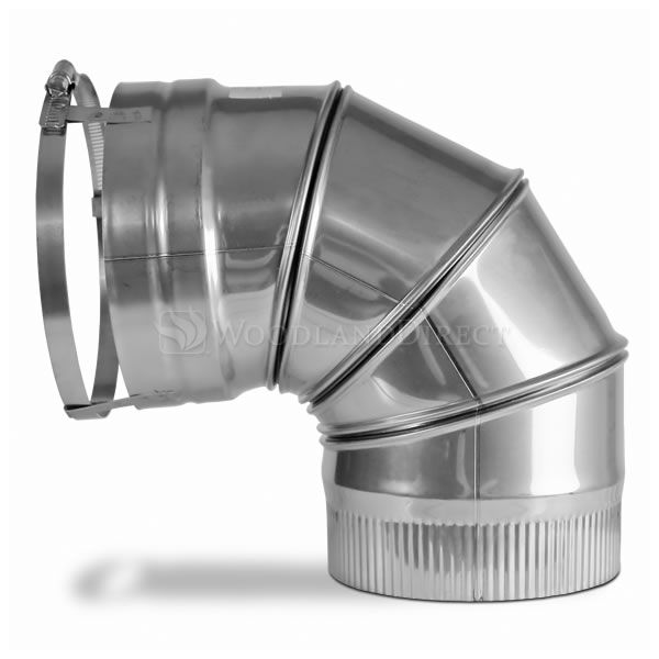 12" Diameter Champion 316L Rigid Elbow - 45 Degree