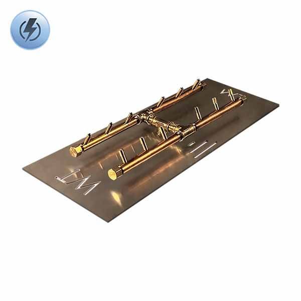120,000 BTU Electronic Crossfire H-Burner System - 28"