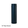 16" Painted Direct Vent Pipe Slip Section - 4" Dia