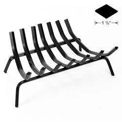 24.5" 7-Bar Tapered Fireplace Grate