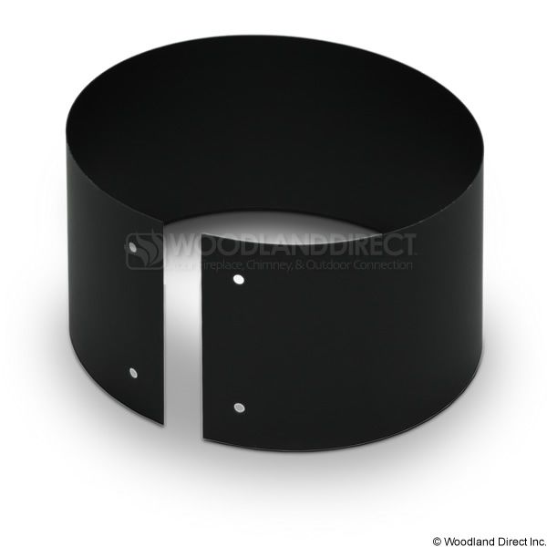 6" Diameter Champion Premium Double Wall Black Stove Pipe Finishing Band