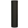 6" Premium Single Wall Black Stove Pipe - 12" length