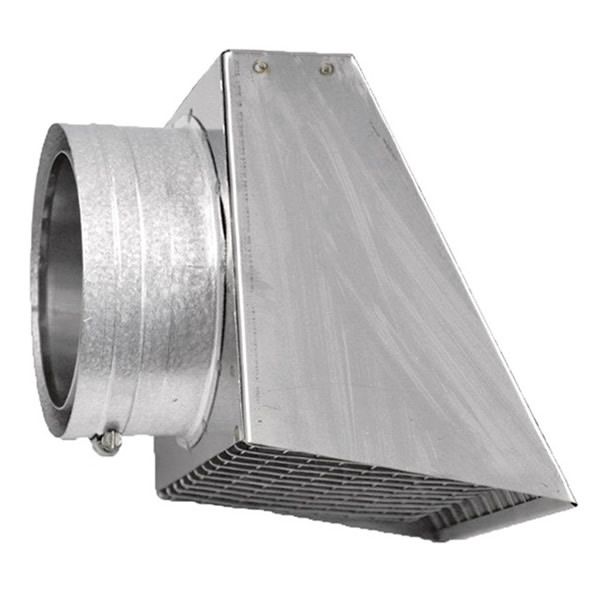 4" Diameter Champion Stainless Steel Horizontal Rain Cap for Pellet Pipe