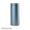 3" Diameter Champion Galvalume Pellet Vent Pipe Slip Section - 6"