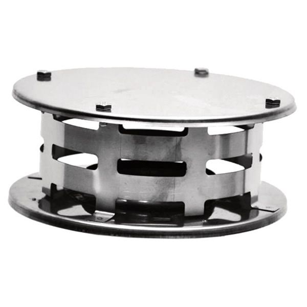 4" Diameter Champion Stainless Steel Vertical Rain Cap for Pellet Pipe