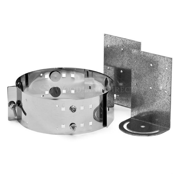 4" Diameter Champion Stainless Steel Roof Support for Pellet Pipe