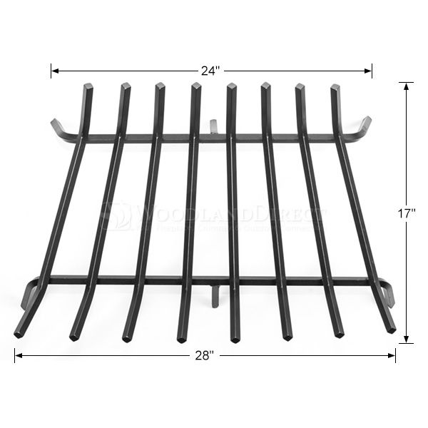 Oxford 1/2" Steel Fireplace Grate - 28"