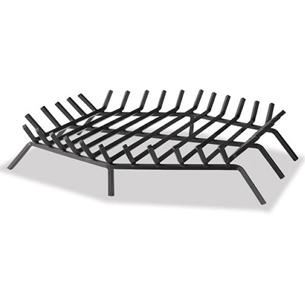 Hex Shape Bar Fireplace Grate - 36"