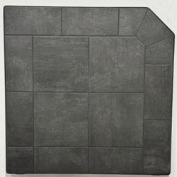 Heritage Corner Hearth Pad - Midnight Black