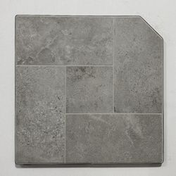 Heritage Corner Hearth Pad - Snow Quartzite
