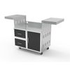 Wildfire Ranch Pro Black Stainless Steel Cart Mount Gas Grill - 36"
