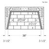 39" Pre-cast Masonry Firebox - Vent Free