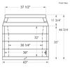 39" Pre-cast Masonry Firebox - Vent Free