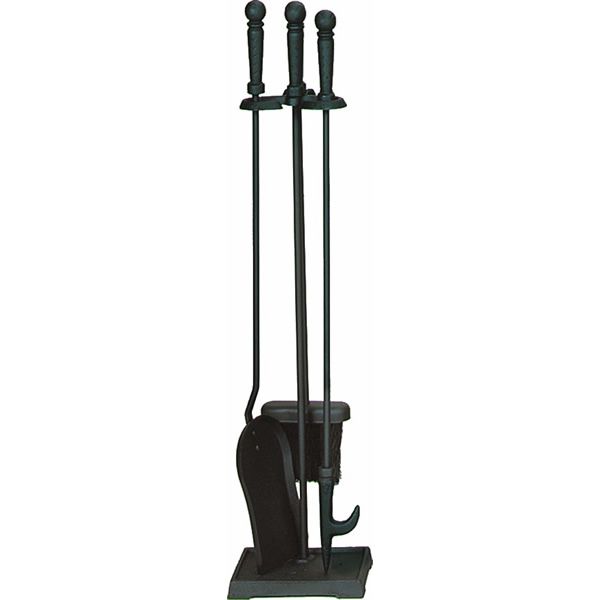 Fireplace Tool Set - Black