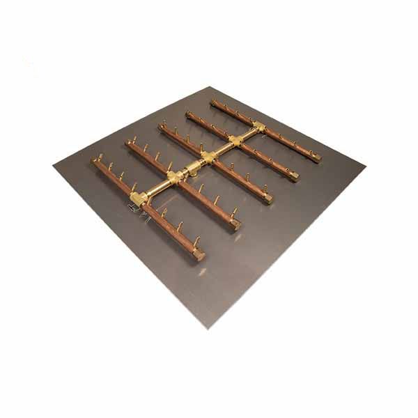 400K BTU Square Tree Electronic Crossfire Burner System - 36"