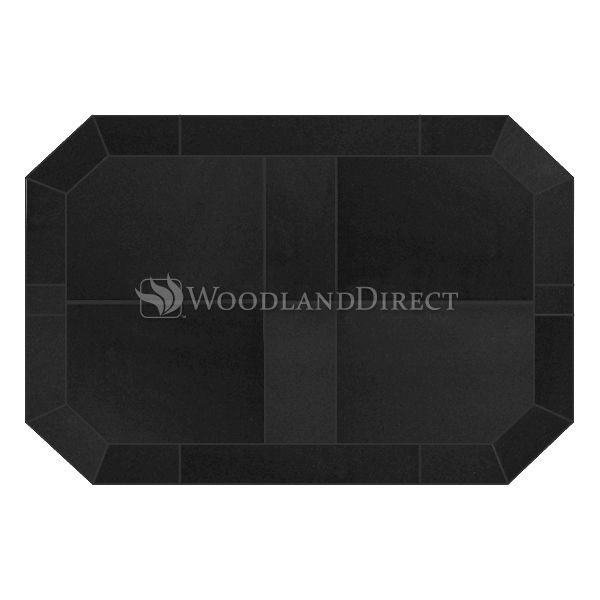 Heritage Octagon Hearth Pad - Black Knight