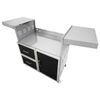 Wildfire Ranch Pro Black Stainless Steel Cart Mount Gas Grill - 42"
