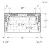 49" Pre-cast Masonry Firebox Kit - Gas Burning