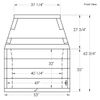 49" Pre-cast Masonry Firebox Kit - Gas Burning