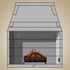 49" Pre-cast Masonry Firebox Kit - Gas Burning
