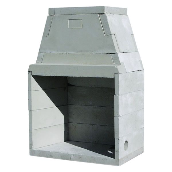 49" Pre-cast Masonry Firebox Kit - Wood Burning
