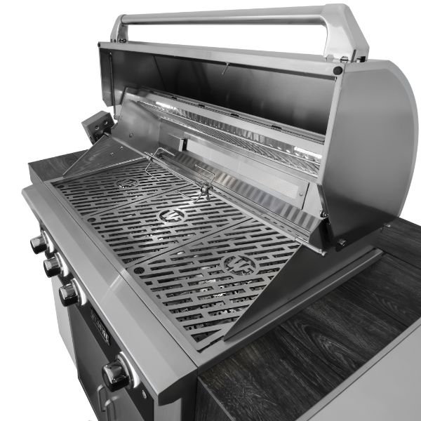Wildfire Ranch Pro Black Stainless Steel Built-In Gas Grill - 42"