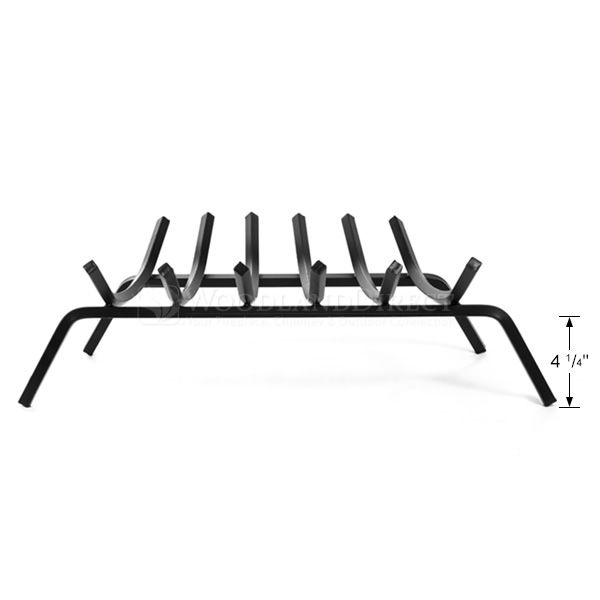 5/8" Steel 6-Bar Fireplace Grate - 27"