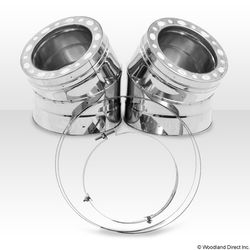 6" Ventis 30&ordm; 304L Stainless Steel Elbow Kit