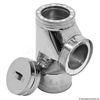 6" Ventis 316L Stainless Steel Tee with Cover