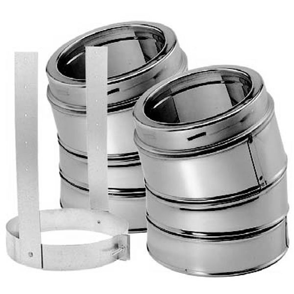 6" DuraTech 15° Galvalume Elbow Kit