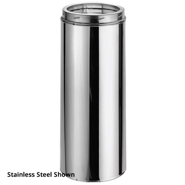 6" DuraTech Stainless Steel Chimney Pipe - 24" length