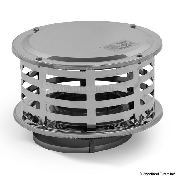 8" Ventis 430 Stainless Steel Standard Rain Cap
