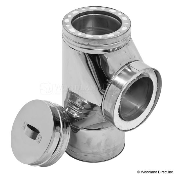 8" Ventis 304L Stainless Steel Tee with Cover