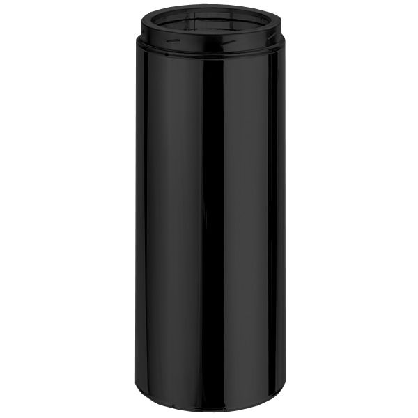 8" DuraTech Black Chimney Pipe - 6" length