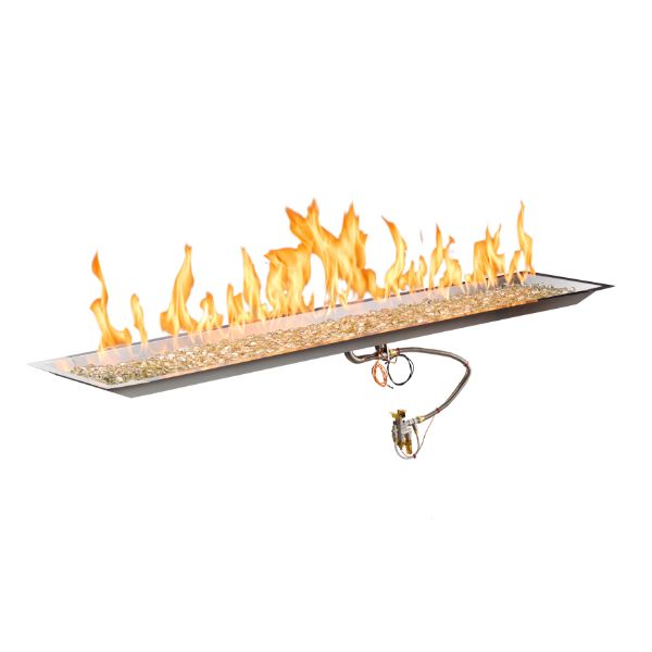 Crystal Fire Plus Linear Manual Burner System - 64" x 12"